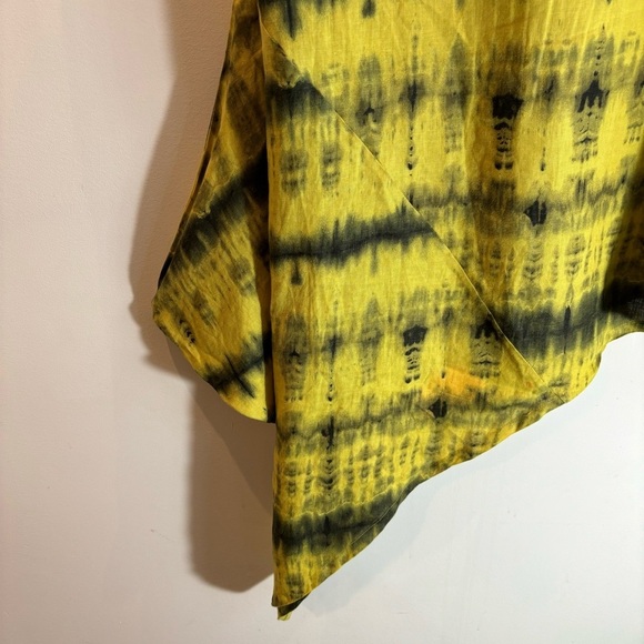 BRYNE WALKER Sz S Tunic Asymmetrical Cowl Neck Tie Dye Pattern Oversized - Picture 7 of 14